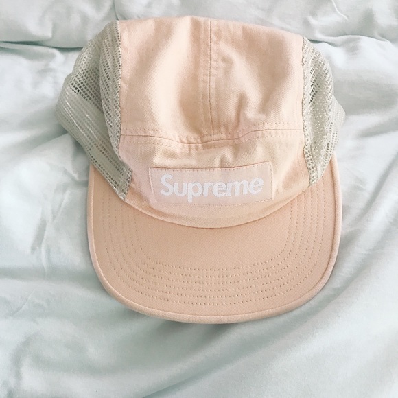 Supreme Accessories - SUPREME - Pink/Peach Logo Flatbill Hat